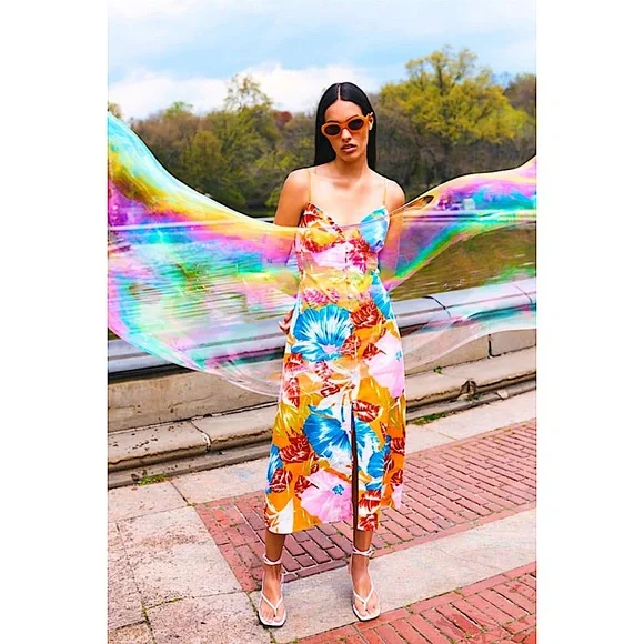 Zara | Dresses | Zara Tropical Print Midi Dress | Poshmark Zara | Dresses | Zara Tropical Print Midi Dress | Poshmark